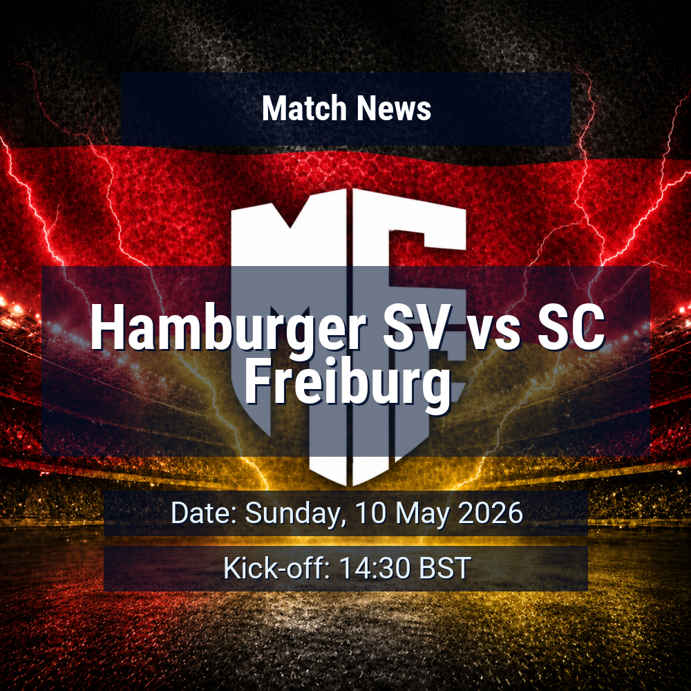 Hamburg seek response as Freiburg arrive with European fatigue and a clearer tactical identity 1 Hamburger SV vs SC Freiburg