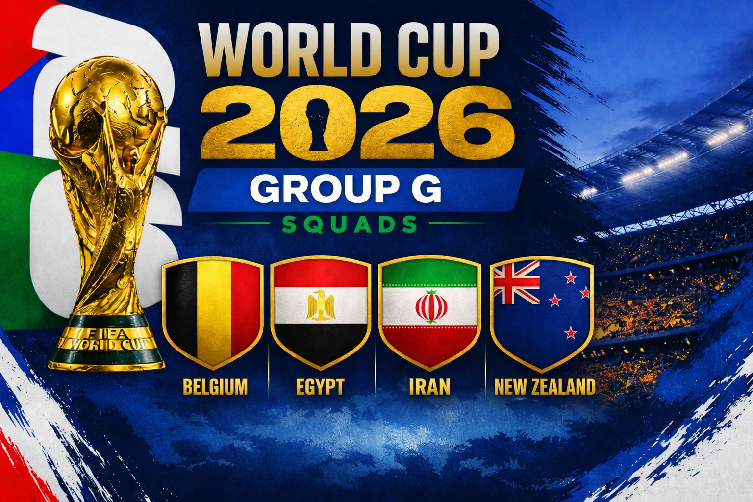 FIFA World Cup 2026: Group G Squads 1 World Cup 2026 Group G