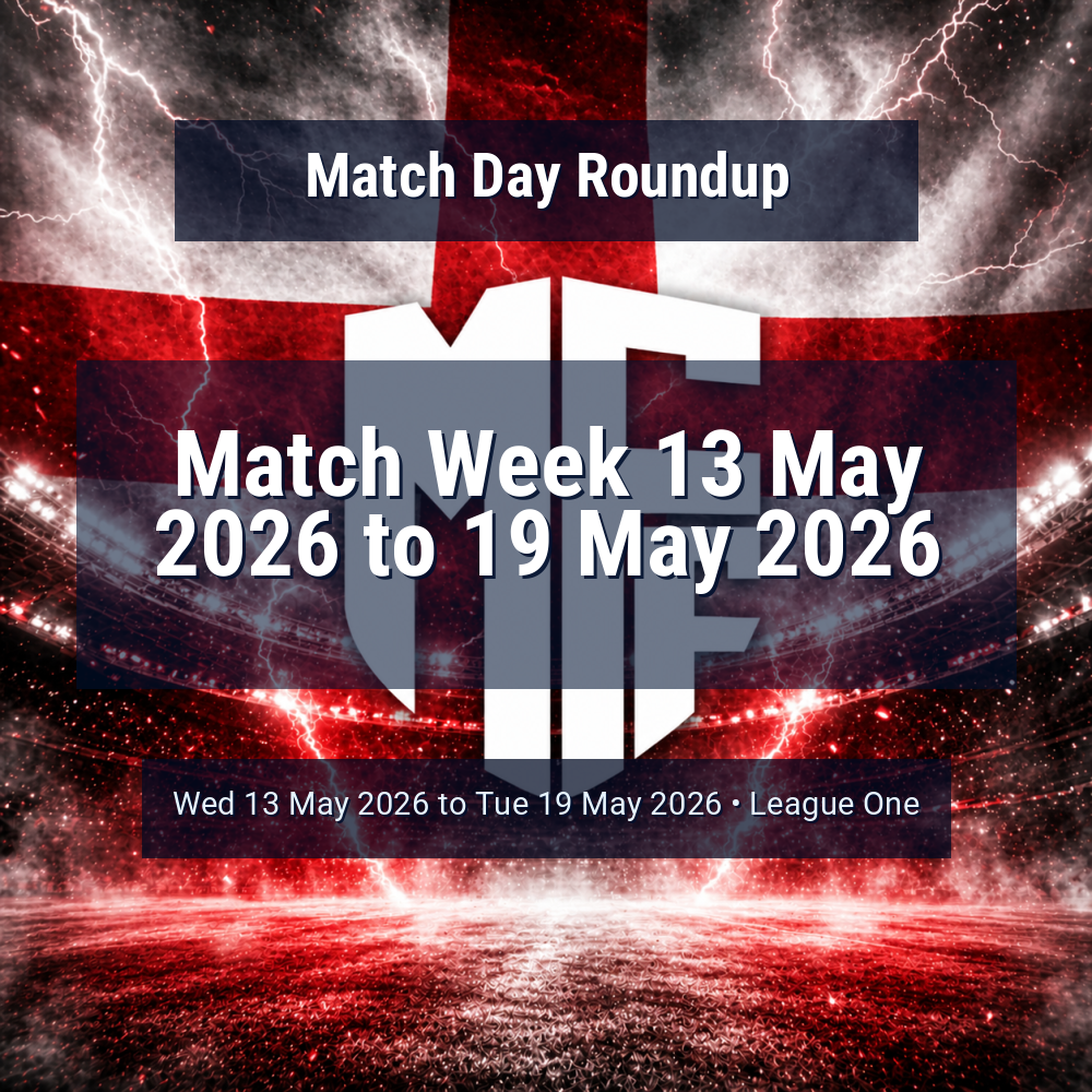 League One Match Week 13 May 2026 to 19 May 2026 Predictions: Best Odds and Match Previews 1 vs