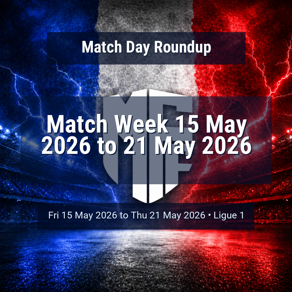 Ligue 1 Match Week 15 May 2026 to 21 May 2026 Predictions: Best Odds and Match Previews 1 vs