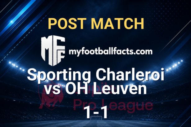 Sporting Charleroi 1-1 OH Leuven: Post Match Review, Full-Time Report and Key Moments 5 mff bd post match 120438 5483e647b0