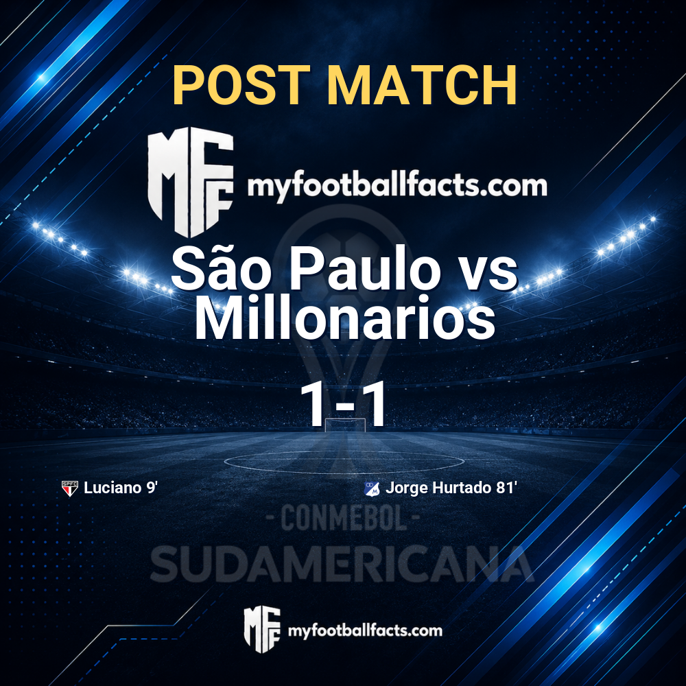 São Paulo 1-1 Millonarios: Post Match Review, Full-Time Report and Key Moments 1 mff bd post match 120441 6610bc2902