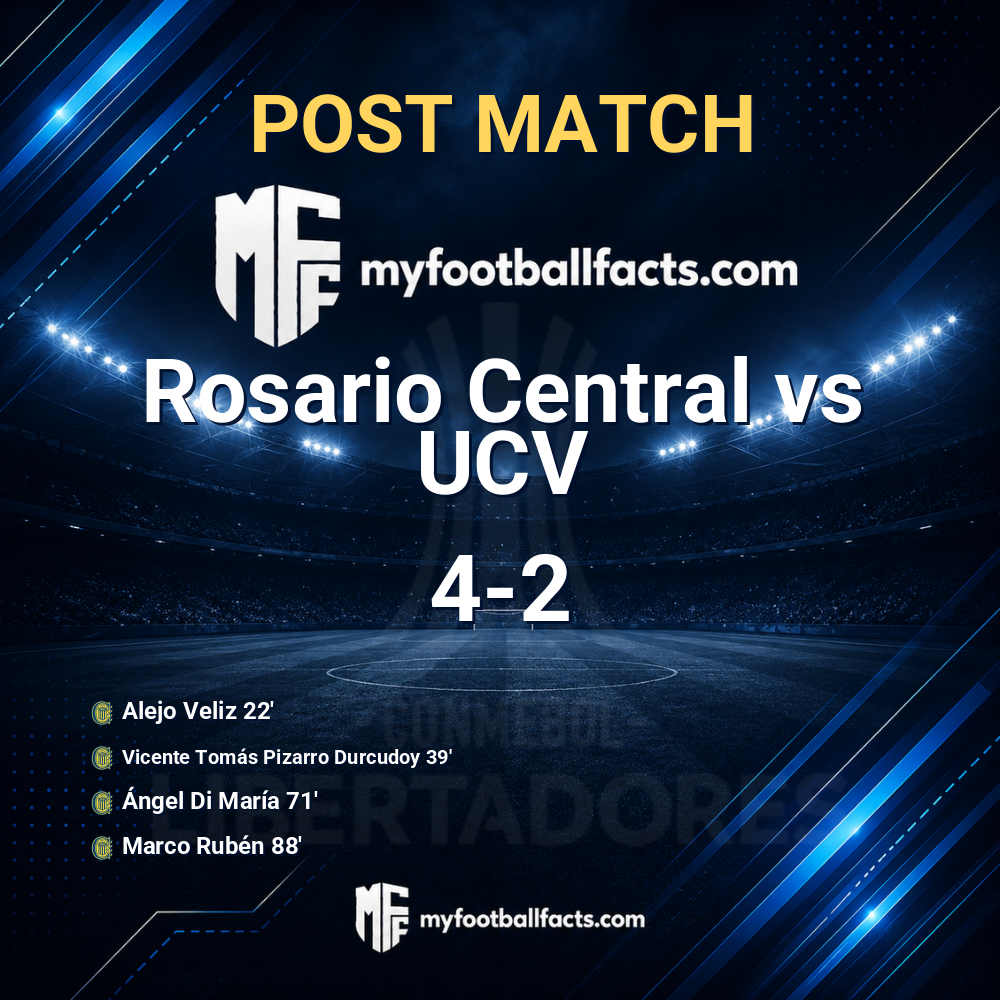 Rosario Central 4-2 UCV: Post Match Review, Full-Time Report and Key Moments 1 mff bd post match 120450 b4c924af29