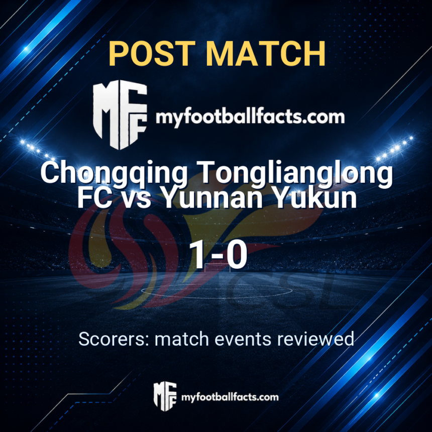 Chongqing Tonglianglong FC 1-0 Yunnan Yukun: Post Match Review, Full-Time Report and Key Moments 1 mff bd post match 120779 d2db82a203