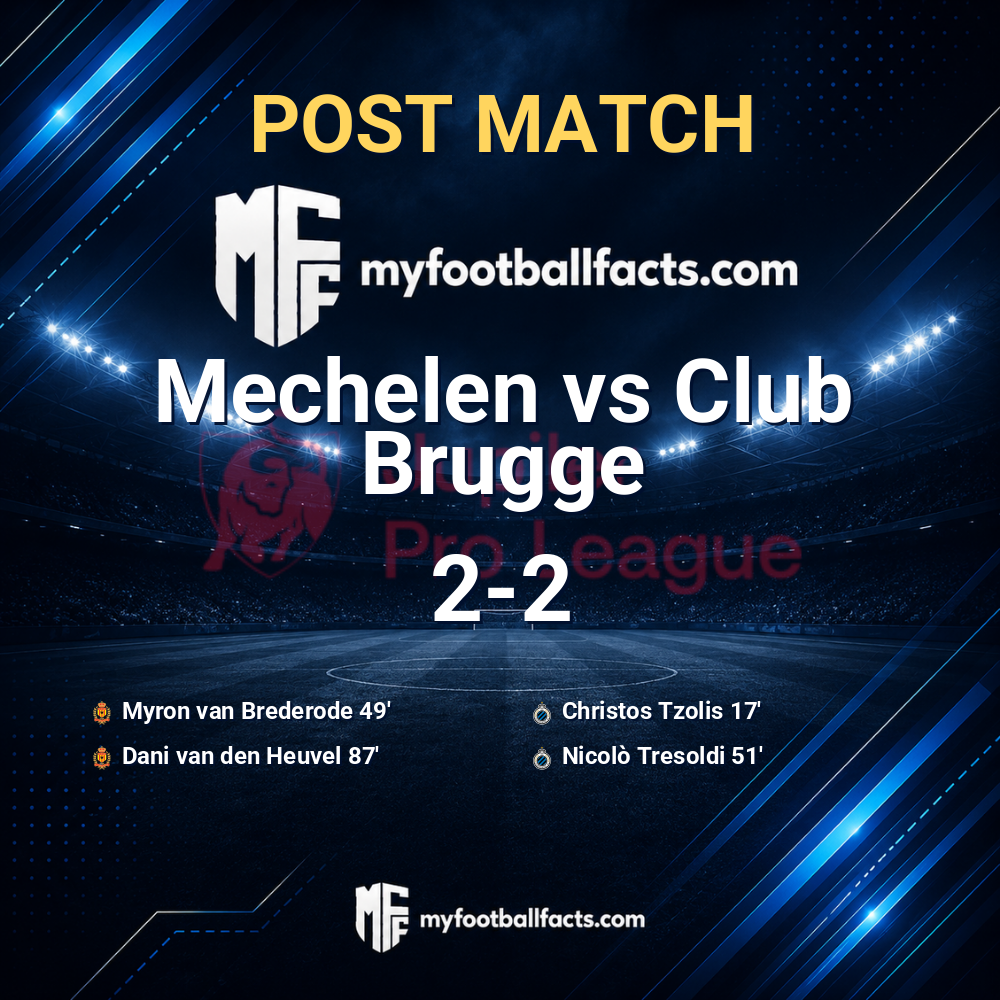 Mechelen 2-2 Club Brugge: Post Match Review, Full-Time Report and Key Moments 1 mff bd post match 120902 922691d3c0
