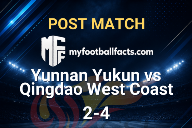 Yunnan Yukun 2-4 Qingdao West Coast: Post Match Review, Full-Time Report and Key Moments 12 mff bd post match 123906 96296a2d8b