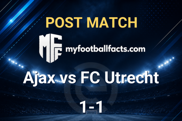 Ajax 1-1 FC Utrecht: Post Match Review, Full-Time Report and Key Moments 9 mff bd post match 123912 56139ea0ed