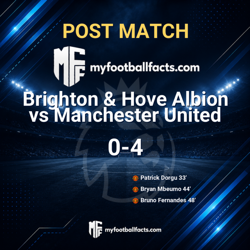 Brighton & Hove Albion 0-4 Manchester United: Post Match Review, Full-Time Report and Key Moments 1 mff bd post match 125075 edad8c115f
