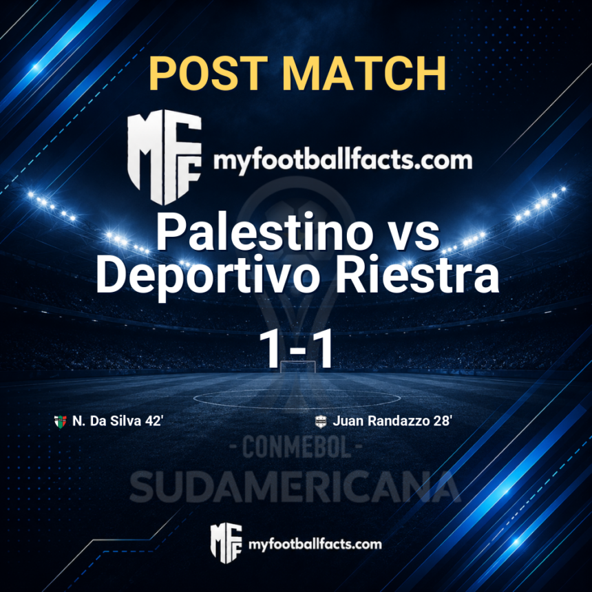Palestino 1-1 Deportivo Riestra: Post Match Review, Full-Time Report and Key Moments 1 mff bd post match 127434 30c209d80a