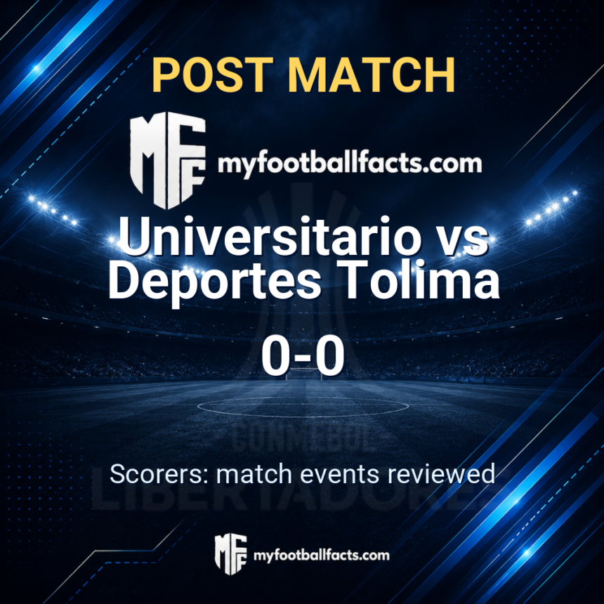 Universitario 0-0 Deportes Tolima: Post Match Review, Full-Time Report and Key Moments 1 mff bd post match 127439 5f14924dd6