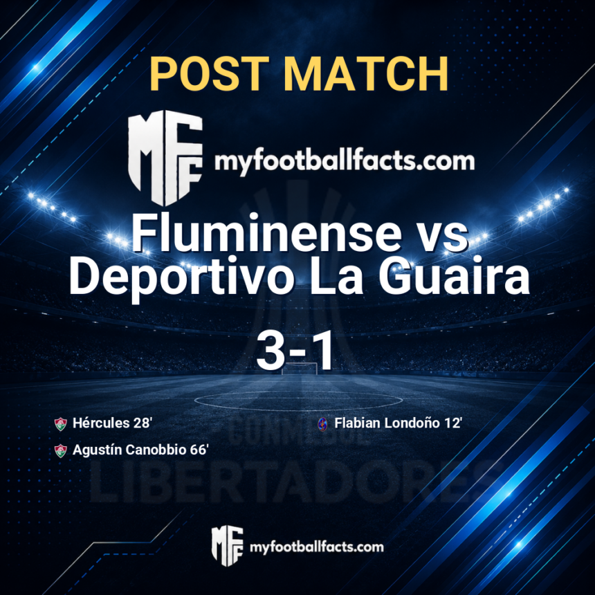 Fluminense 3-1 Deportivo La Guaira: Post Match Review, Full-Time Report and Key Moments 1 mff bd post match 127625 73bbf2d5a8