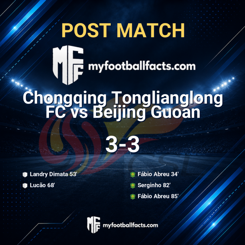 Chongqing Tonglianglong FC 3-3 Beijing Guoan: Post Match Review, Full-Time Report and Key Moments 1 mff bd post match 127949 44d8fee93e