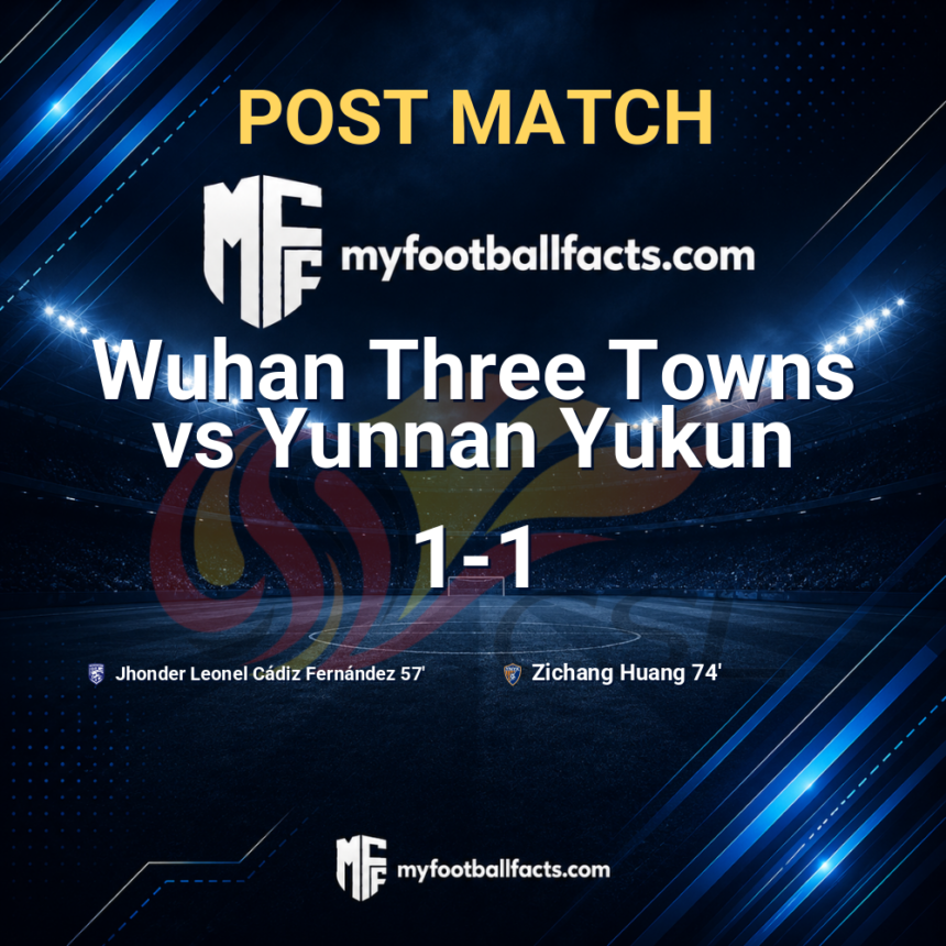 Wuhan Three Towns 1-1 Yunnan Yukun: Post Match Review, Full-Time Report and Key Moments 1 mff bd post match 128042 09aa92d4f0