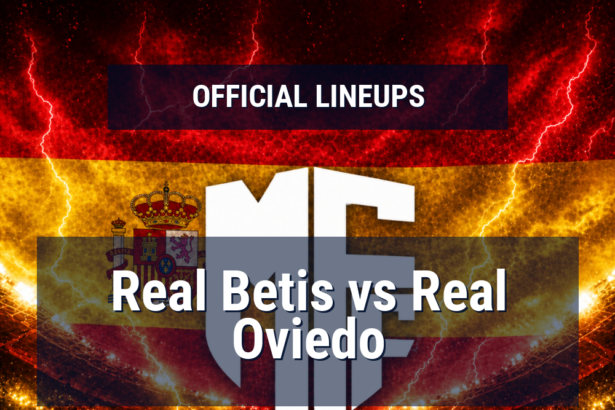 Lineups: Real Betis vs Real Oviedo - Sun 3 May 2026 17:30 BST 11 official lineups 19439586