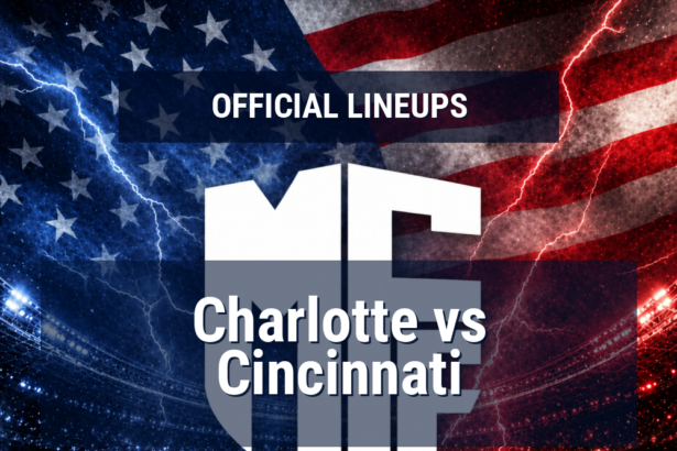 Lineups: Charlotte vs Cincinnati - Sun 10 May 2026 00:30 BST 7 official lineups 19609550