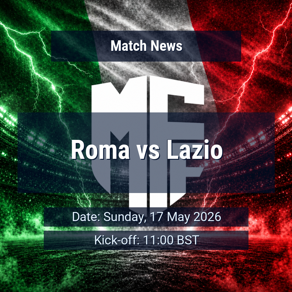 Roma’s momentum meets Lazio’s injury doubts in a derby with top-half weight 1 Roma vs Lazio