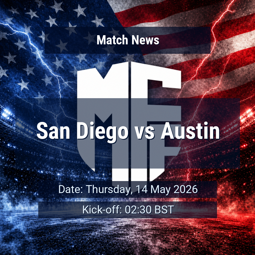 San Diego seek to halt slide as Austin arrive with attacking threat and no injury concerns 1 San Diego vs Austin