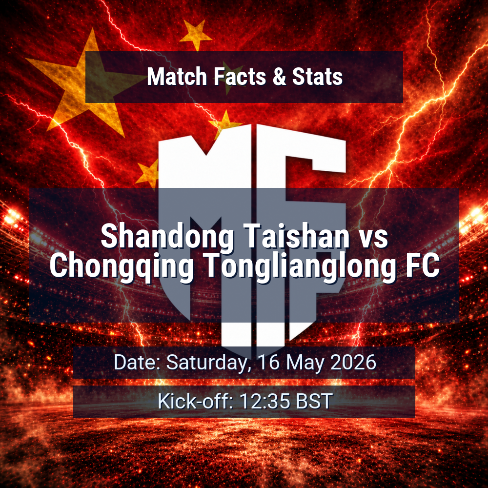 Shandong Taishan vs Chongqing Tonglianglong FC: Predictions, Betting Odds, Lineups, Preview 1 Shandong Taishan vs Chongqing Tonglianglong FC
