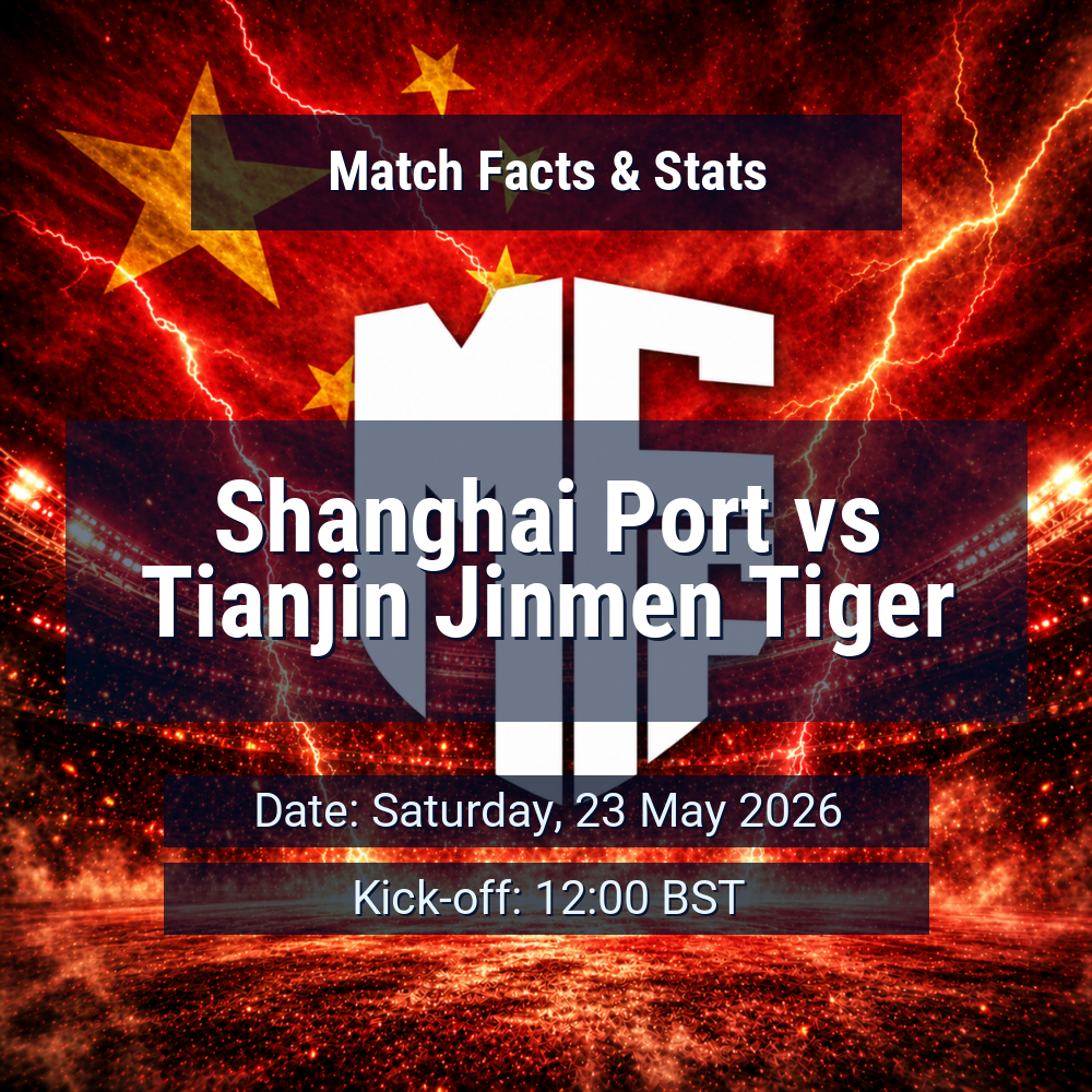 Shanghai Port vs Tianjin Jinmen Tiger: Predictions, Betting Odds, Lineups, Preview 1 Shanghai Port vs Tianjin Jinmen Tiger