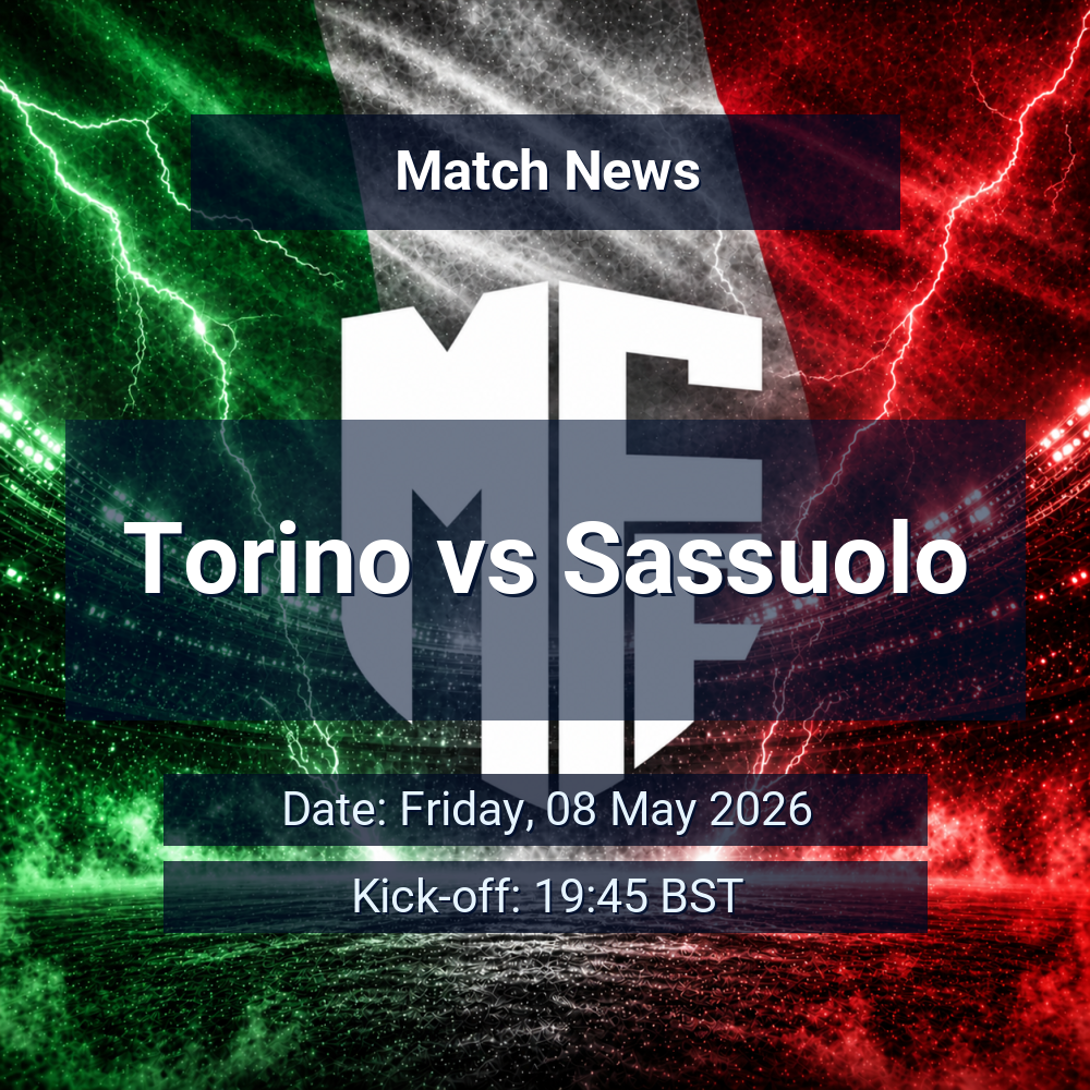 Torino seek to steady themselves as Sassuolo arrive with attacking confidence 1 Torino vs Sassuolo