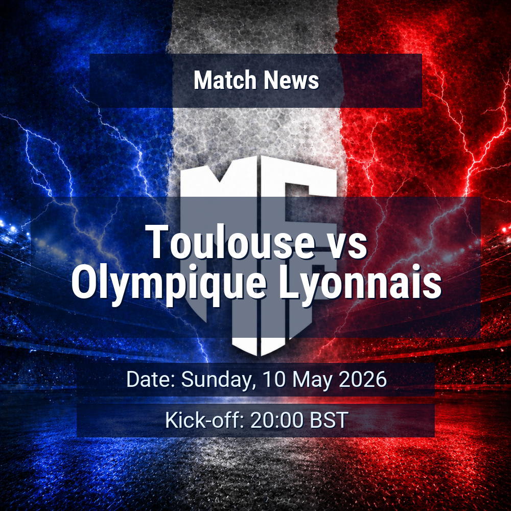 Lyon’s surge meets Toulouse’s need for a response in Ligue 1 clash at Stadium de Toulouse 1 Toulouse vs Olympique Lyonnais