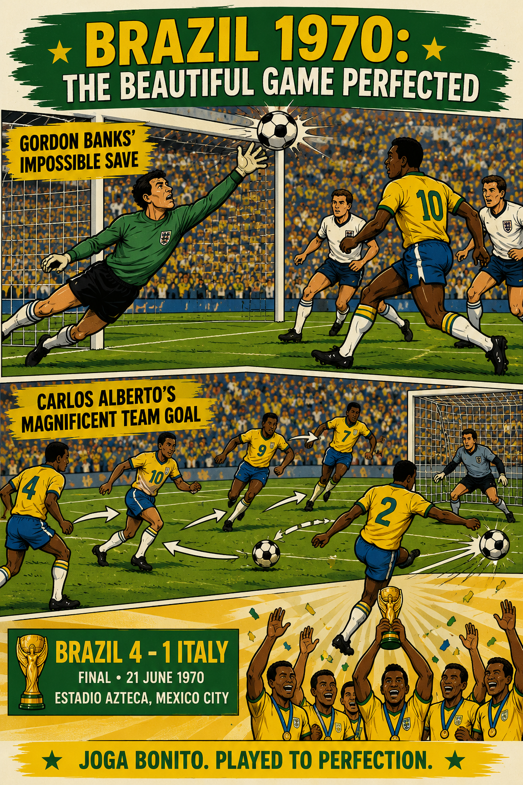Iconic World Cup Moments 4 Brazil 1970 The Beautiful Game Perfected