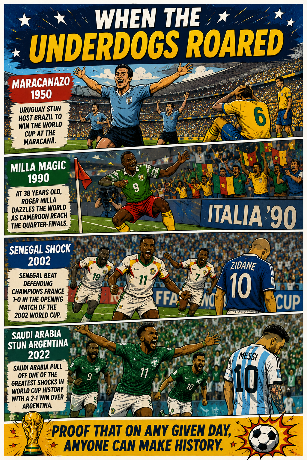 Iconic World Cup Moments 6 When the Underdogs Roared Maracananzo