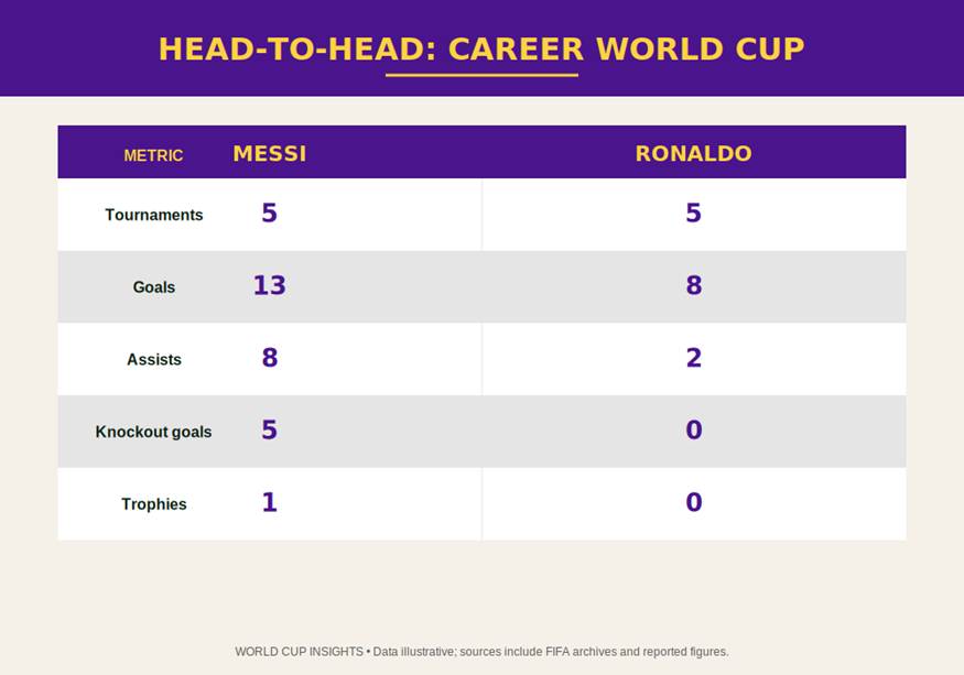 Messi vs Ronaldo: Their World Cup Legacies Compared 12 image 7