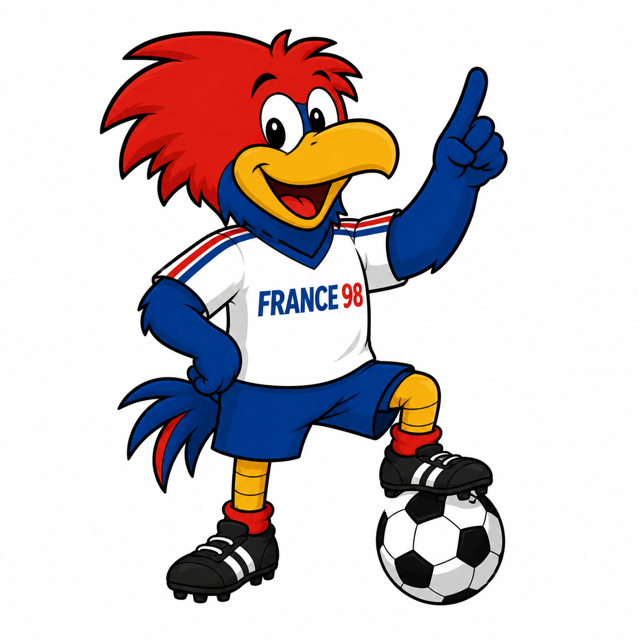 World Cup Footix - FIFA World Cup 1998 Mascot World Cup Footix mascot from the 1998 FIFA World Cup in France