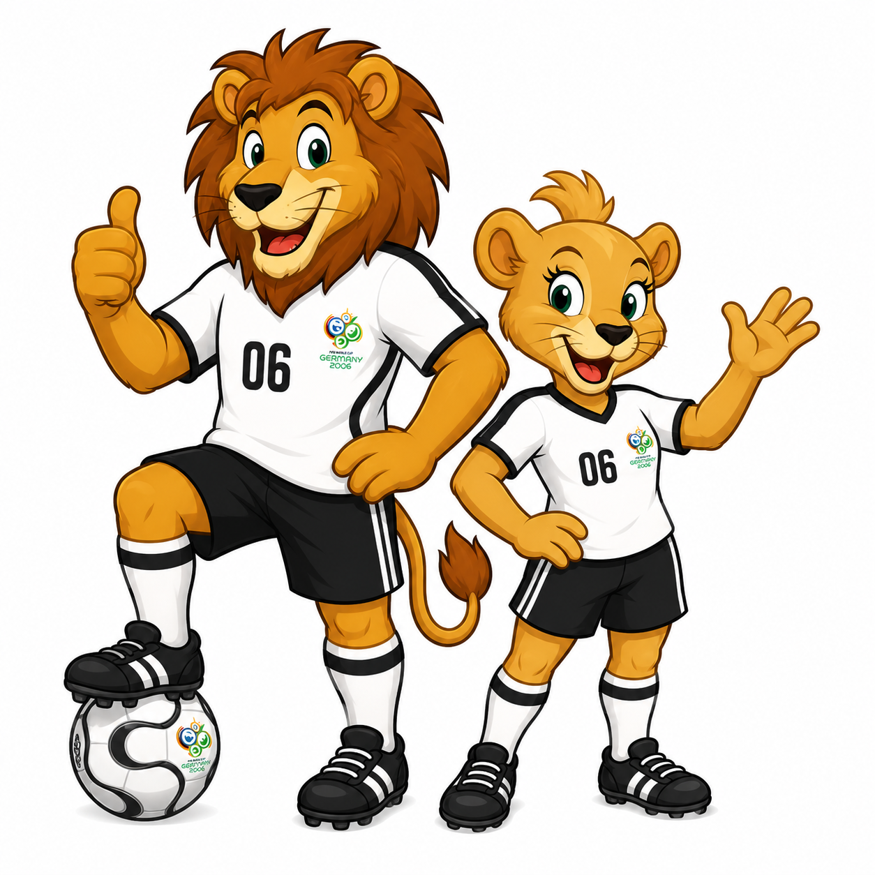 World Cup Goleo VI and Pille - FIFA World Cup 2006 Mascots World Cup Goleo VI and Pille mascot from the 2006 FIFA World Cup in Germany