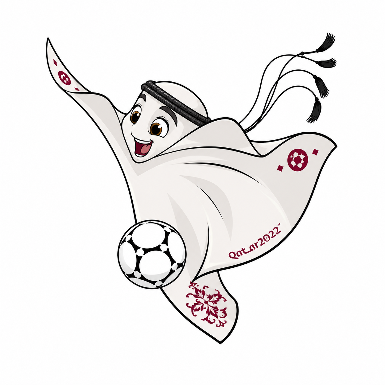 World Cup La'eeb - FIFA World Cup 2022 Mascot World Cup La'eeb mascot from the 2022 FIFA World Cup in Qatar