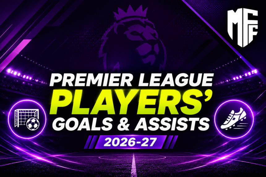 Premier League Players' Goals & Assists 2026-27 1 Premier League players goals and assists 2026 27