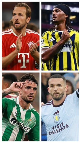 Question of the Day September 2026 21 British & Irish UEFA Champions League 2026-27 Goalscorers