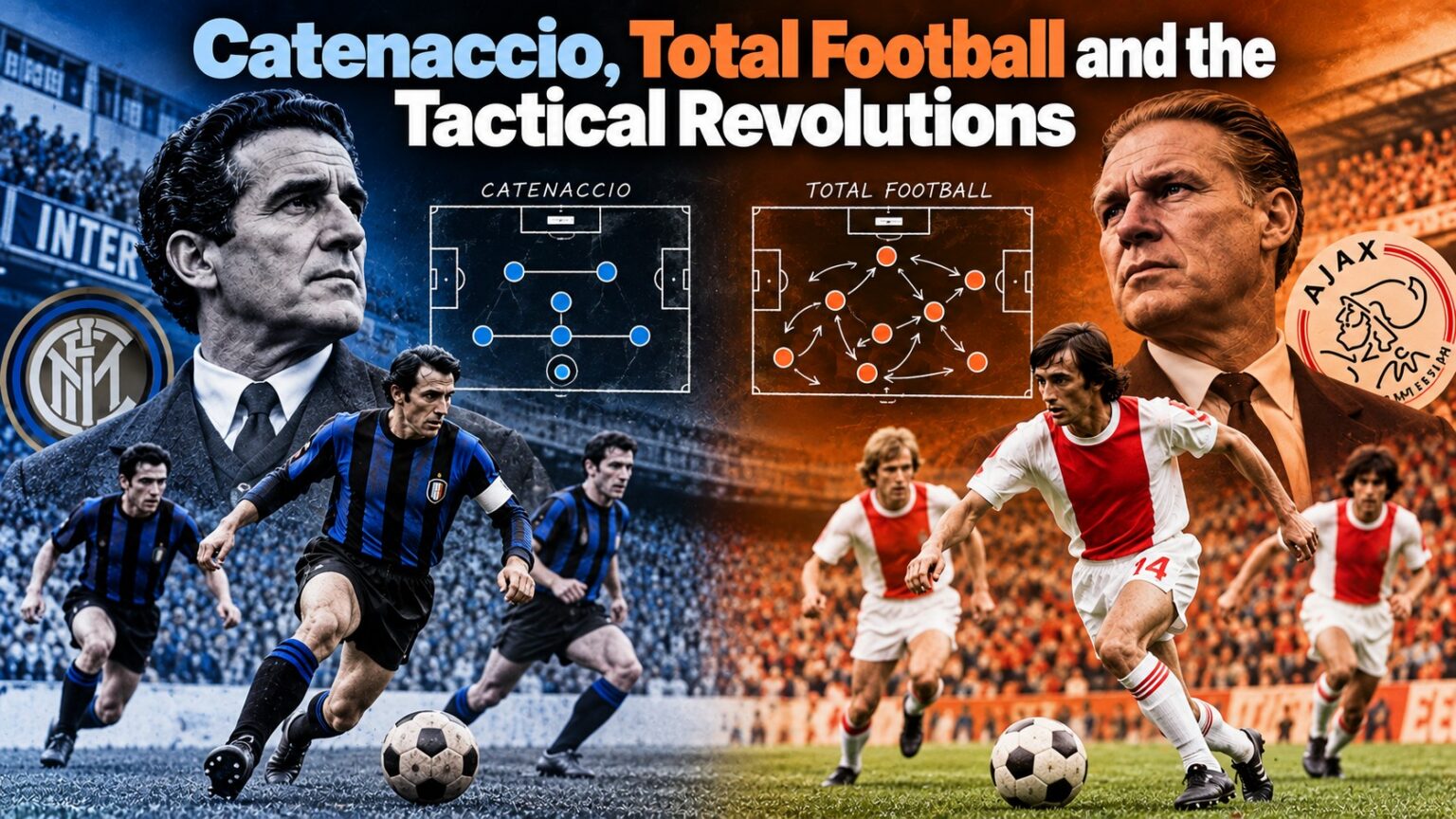 Catenaccio, Total Football and the Tactical Revolutions 1 Catenaccio and Total Football tactics with Inter and Ajax